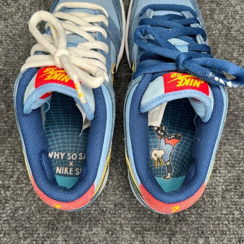 Nike Shoes Nike Sb Dunk Low Why So Sad Shoes Mens 6 Blue Athletic Nike Shoes Nike Sb Dunk Low Why So Sad Shoes Mens 6 Blue Athletic